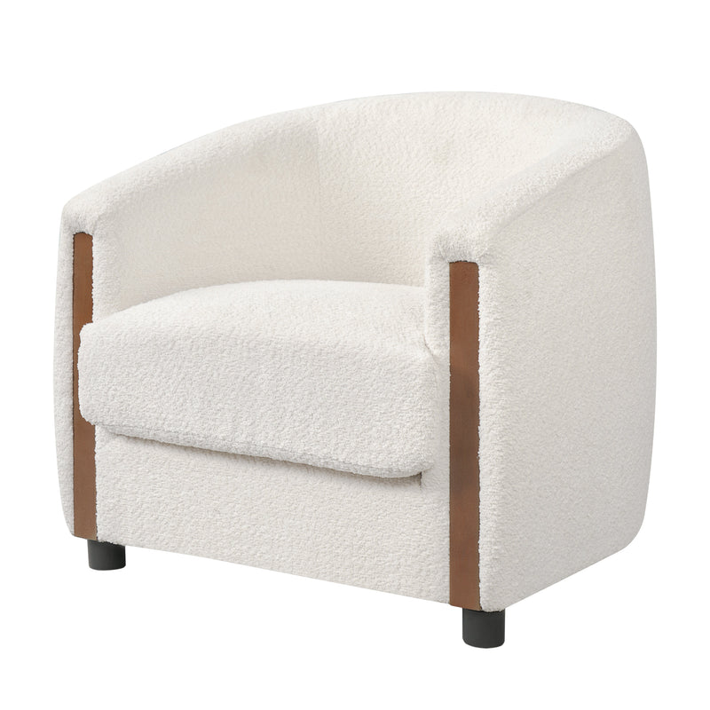 31.8" Modern Curved Barrel Accent Chair, photo 3 of 10
