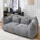 Comfortable Dual Beanbag Chair With High Resilience Foam Core For 2 People