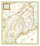 Vintage Map of New Hampshire 1781