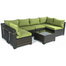 14 Pack Cushion Covers For 7 Piece Wicker Rattan Sectional Sofa by HouseOfZazla