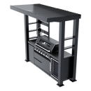 94-Inch 6-Burner Deluxe Stainless Steel Gas Outdoor Kitchen Grill