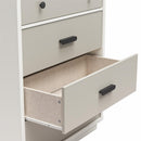 Valencia - 5 Drawer Dresser - White / Gray by Unique Piece Furniture