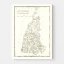 Vintage Map of New Hampshire 1804