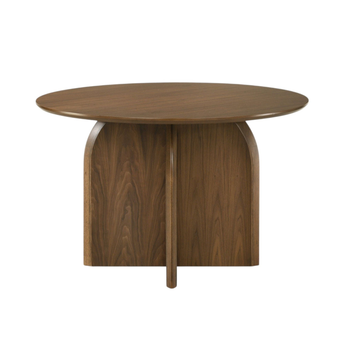 Delmon - Round Dining Table - Dark Walnut, photo 6 of 7