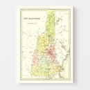 Vintage Map of New Hampshire 1838