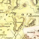 Vintage Map of New Hampshire 1838