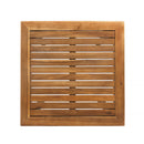 Outdoor Minimalist Acacia Wood Square Bar Table by HouseOfZazla