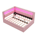 Upholstered Platform Bed With USB Ports And LED Belt by HouseOfZazla