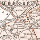 Vintage Map of New Jersey 1846
