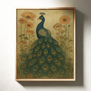 Garden Stillness with a Peacock's Gaze