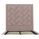 Crosby - Bed With Upholstered Headboard And Slats by HouseOfZazla