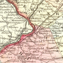 Vintage Map of New Jersey 1855