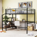 Loft Bed With Desk And Lateral Storage Ladder by HouseOfZazla