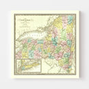 Vintage Map of New York 1836