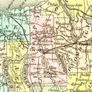 Vintage Map of New York 1836