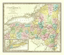 Vintage Map of New York 1836