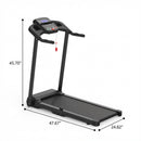 Foldable Treadmill 2.5Hp Electric Running Machine For Home - Black by HouseOfZazla