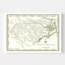 Vintage Map of North Carolina 1795