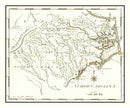 Vintage Map of North Carolina 1795