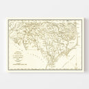 Vintage Map of North Carolina 1800