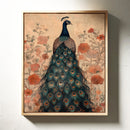 Antique Elegance with Scarlet Bloom