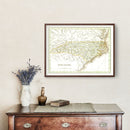 Vintage Map of North Carolina 1835