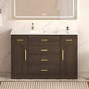 Bathroom Vanity With Abundant Storage 2 Soft Close Doors And 6 Drawers by HouseOfZazla