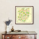 Vintage Map of Ohio 1836