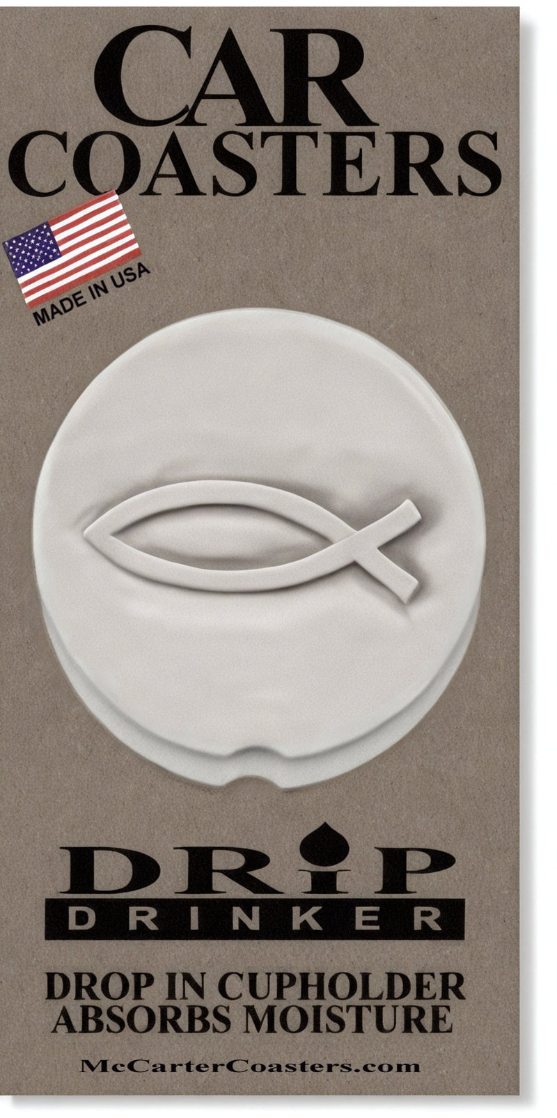 Jesus Fish Car Coasters