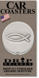 Jesus Fish Car Coasters