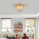 Gold Luxury Modern Style Crystal Ceiling Chandelier