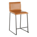 Mara - Upholstered Contemporary Counter Stool (Set of 2) by HouseOfZazla