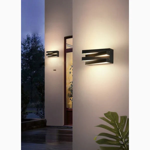 Black/White Outdoor/Indoor Alumunim LED Wall Light For Garden, Villa, Porch