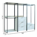 Fiona - Freestanding, Walk-In Closet System - White by HouseOfZazla