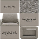 Glenda - Accent Chair - Gray Chenille by Unique Piece Furniture