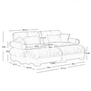Super Comfort Oversized Modular Sectional Sofa With Movable Ottoman by HouseOfZazla