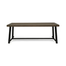 Outdoor Dining Table - Gray / Rustic Metal