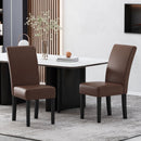 Contemporary Dining Chair With Rubberwood Legs (Set of 2)