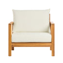 4-Pieces Sofa Set with Cushions Outdoor Loveseat & Coffee Table Set by HouseOfZazla