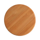 Natural Pine Wood Round End Table