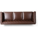 81" PU Sofa,Tufted Back,Solid Wood legs,Living Room and Study