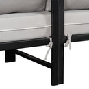 U_style Outdoor L-Shaped Sofa with Iron Frame and Ultra-Thick Cushions