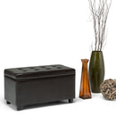 Cosmopolitan - Storage Ottoman Bench With Open Bottom - Tanners Brown