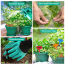 13Pcs Garden Tool Set Aluminum Alloy Gardening Hand Tools Starter Kit With Garden Bag Heavy Duty Outdoor Hand Tools With Non-Slip Ergonomic Handle For