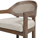 Americana - Mid-Century Modern Cane Back Counter Stool by HouseOfZazla