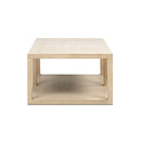 Ellis - Open Frame Coffee Table With Lower Shelf - Natural by HouseOfZazla