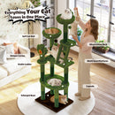 72in Cactus Cat Tree Tall Cat Tower for Indoor Cats by HouseOfZazla