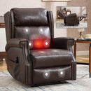 Manual Recliner Chair With Heavy Duty Motion Mechanism, 8 Vibrating Nodes And 3 Massage Modes For Living Room by HouseOfZazla