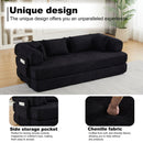 Convertible Sleeper Sofa Bed With Cylindrical Pillow by HouseOfZazla