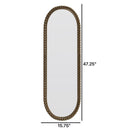 Oval Retro Mirror, Wall Hanging Mirror For Living Room by Unique Piece Furniture